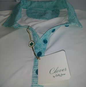 Golf Long slive shirt!! Clover by Bobby Jones L